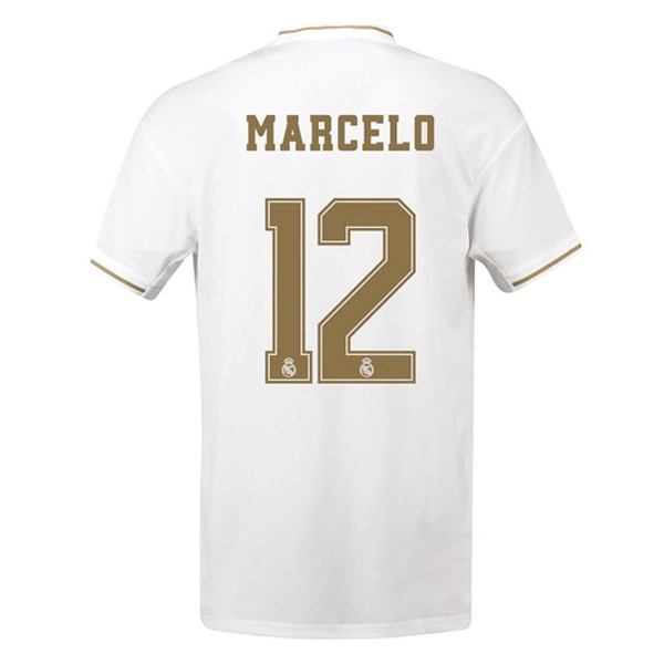 Camiseta Real Madrid NO.12 Marcelo Primera equipo 2019-20 Blanco
